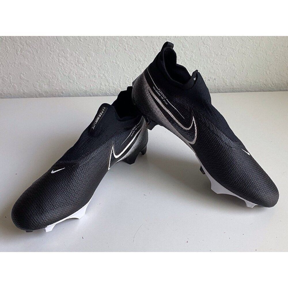 Nike Vapor Edge Elite 360 Flyknit Black Football Cleats CV6317-001 Men’s Sz 14 W